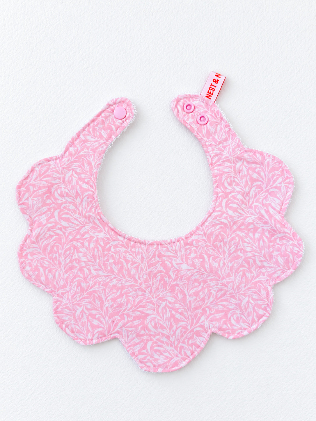 Floral Baby Bib – Soft Reusable Baby Bib in Pink, Lilac & Green