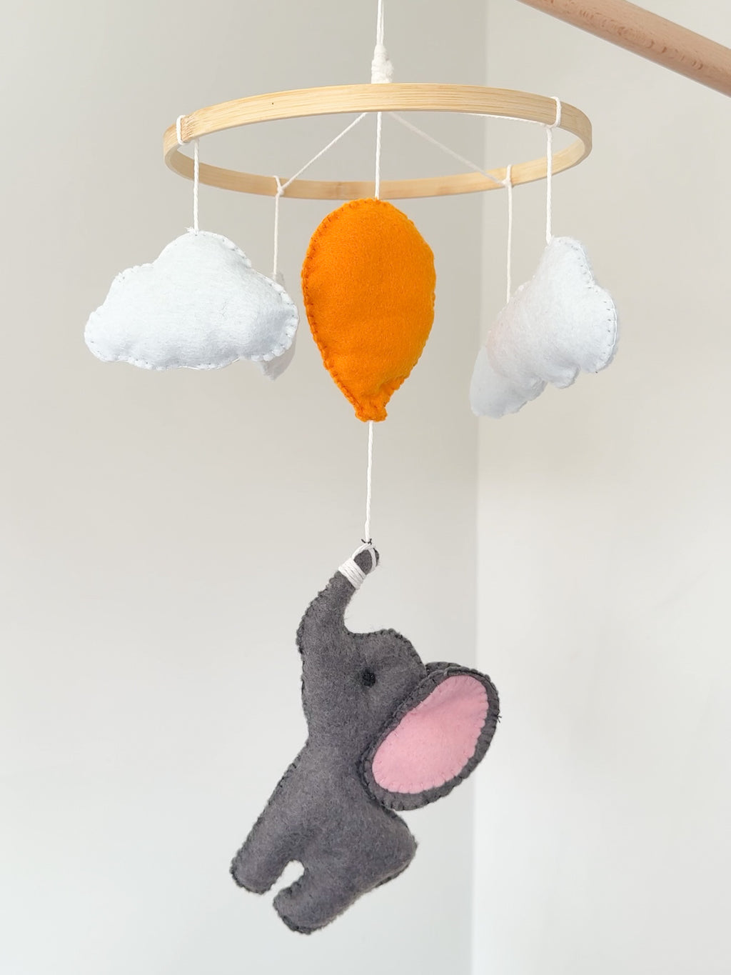 Elephant and Balloon Baby Mobile