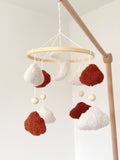 Bouclé Moon & Clouds Baby Mobile