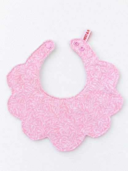 Floral Baby Bib – Soft Reusable Baby Bib in Pink, Lilac & Green
