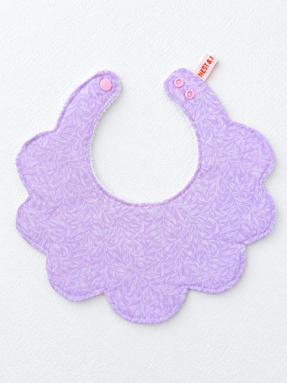 Floral Baby Bib – Soft Reusable Baby Bib in Pink, Lilac & Green