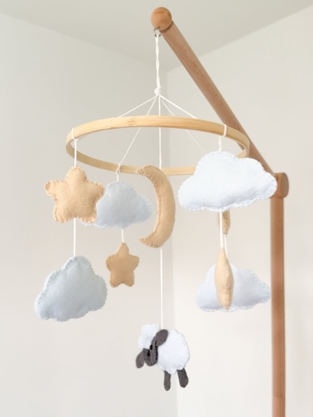 Sheep Under The Moon And Stars