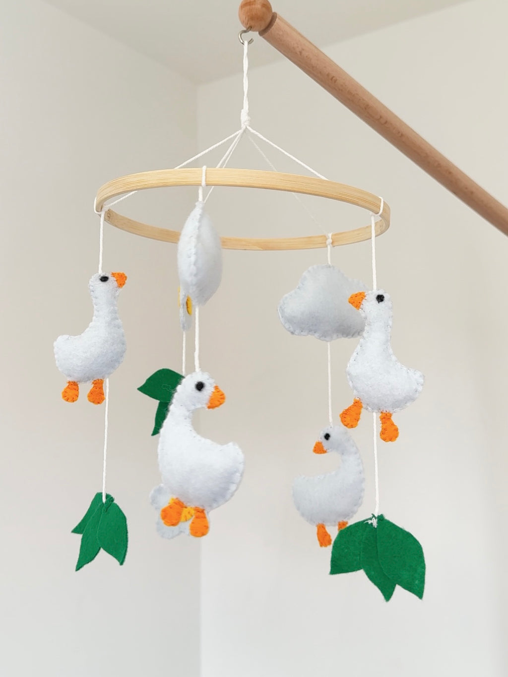 Felt Goose Baby Mobile