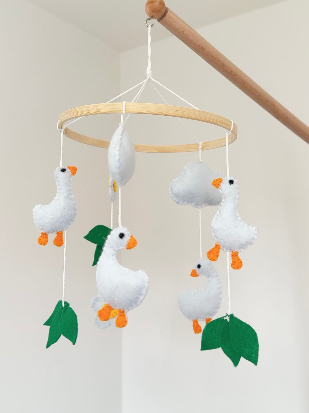 Felt Goose Baby Mobile
