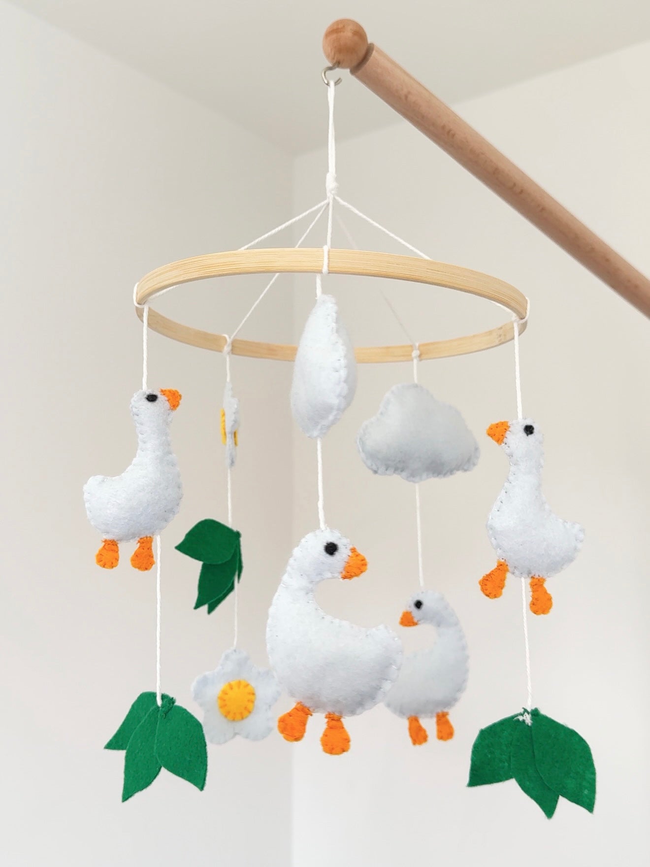 Felt Goose Baby Mobile